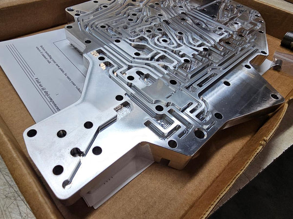 DNJpart   DCF2 Billet Channel Plate revised for Trans Go shift kit bolts